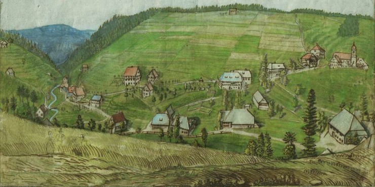 Gütenbach um 1850